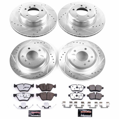 PowerStop Front & Rear Z26 Street Warrior Brake Kit | BMW Z4 (09-10) (K6580-26)