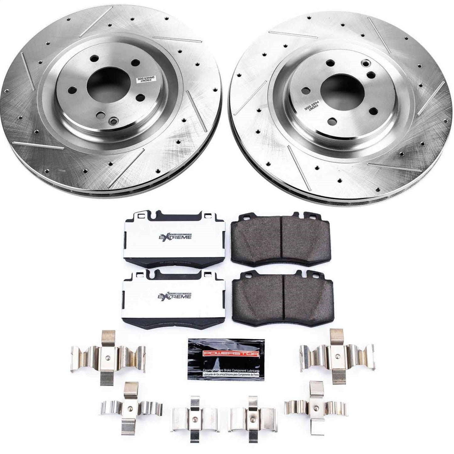 PowerStop Front Z26 Street Warrior Brake Kit | Mercedes-Benz CLK500 (03-06) (K6585-26)