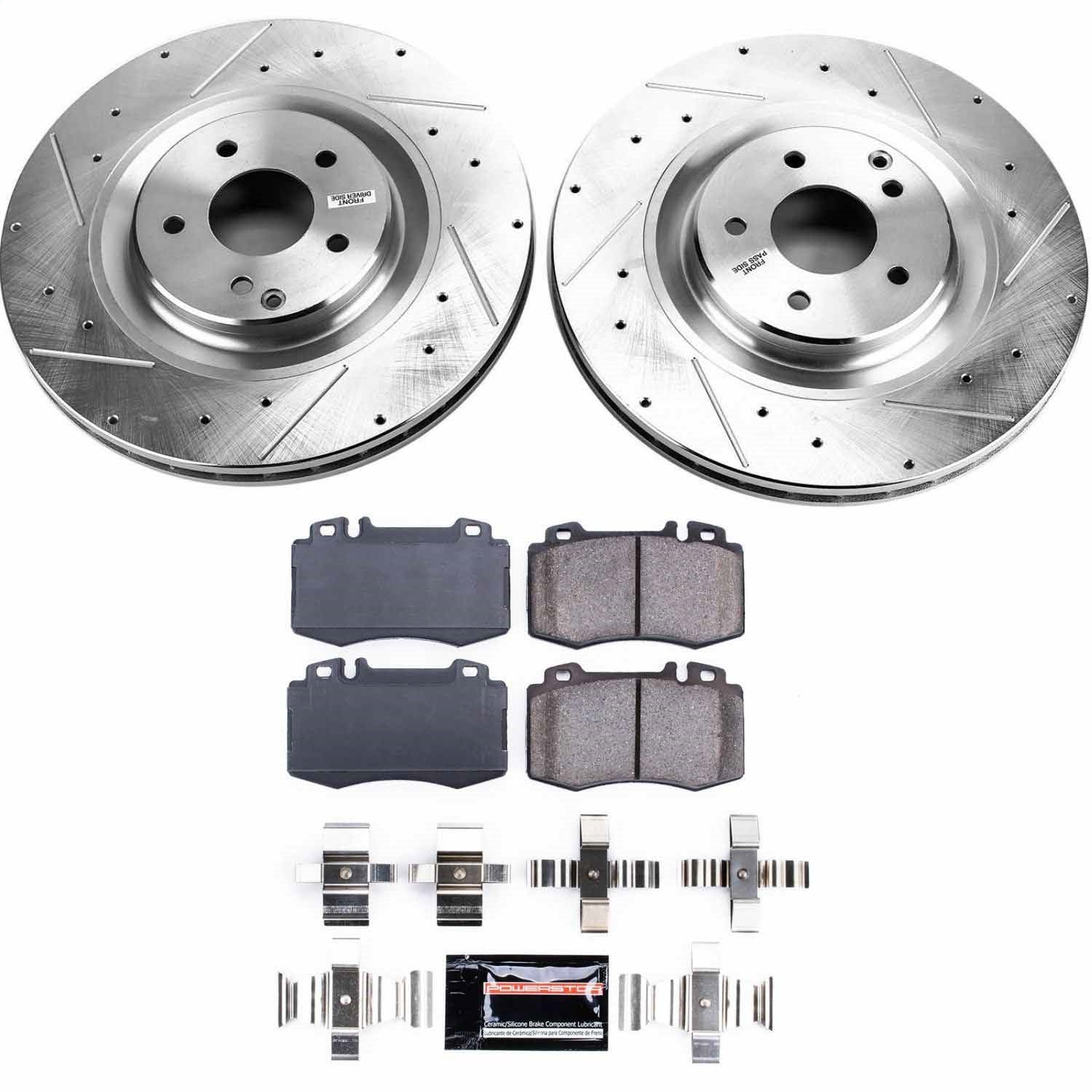 PowerStop Z23 Evolution Sport Front Brake Kit | Mercedes-Benz CLK500 (03-06) (K6585)