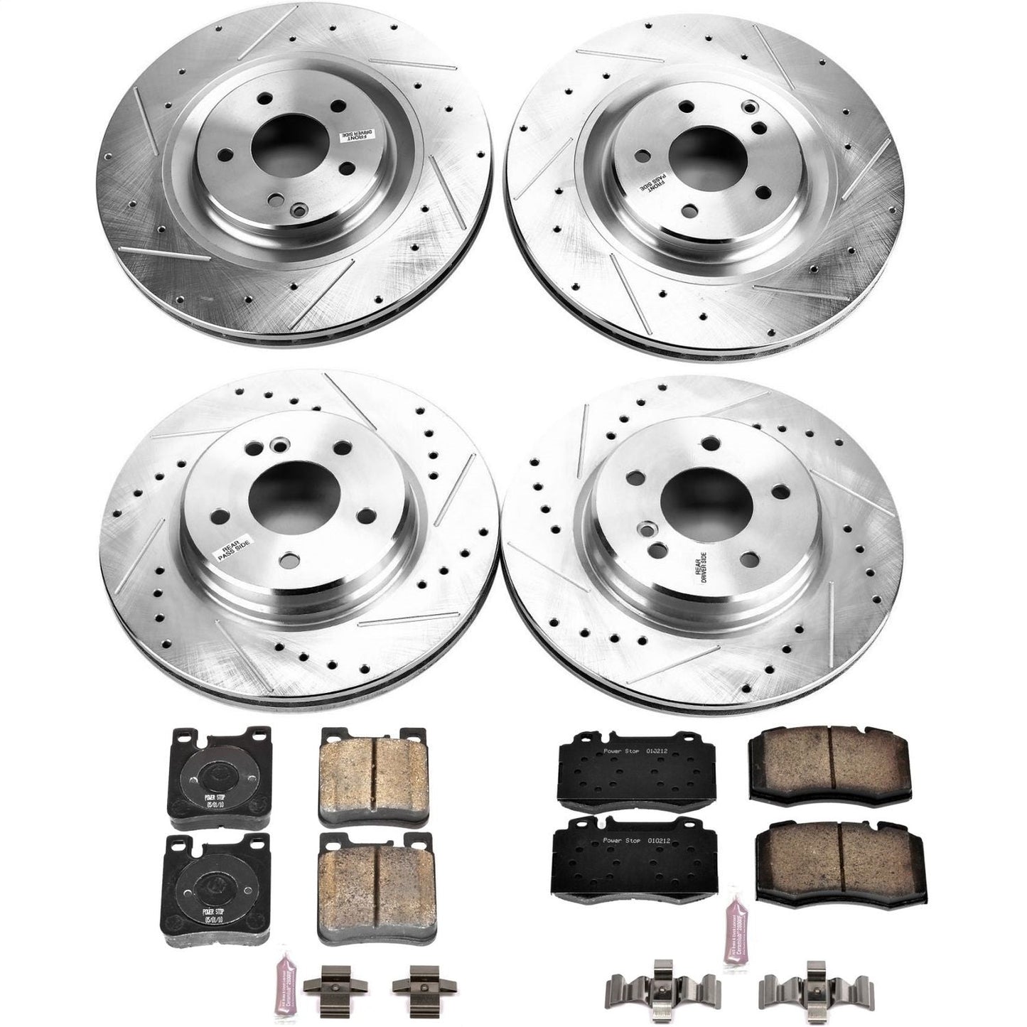 PowerStop Front & Rear Z23 Evolution Sport Brake Kit | Mercedes-Benz CLK55 AMG (03-04) (K6587)