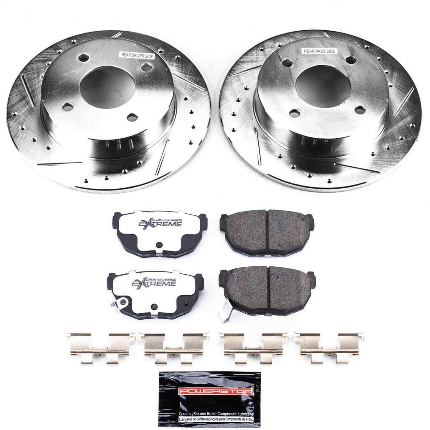 PowerStop Rear Z26 Street Warrior Brake Kit | Nissan 240SX (89-98) (K659-26)