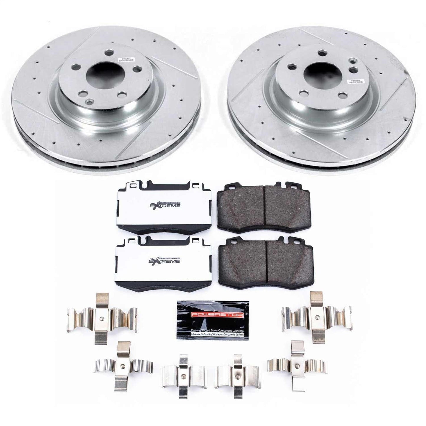 PowerStop Z26 Street Warrior Front Brake Kit | Mercedes-Benz CLS550 (08-11) (K6601-26)