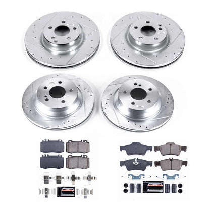 PowerStop Front & Rear Z23 Evolution Sport Brake Kit | Mercedes-Benz CLS550 (08-11) (K6602)