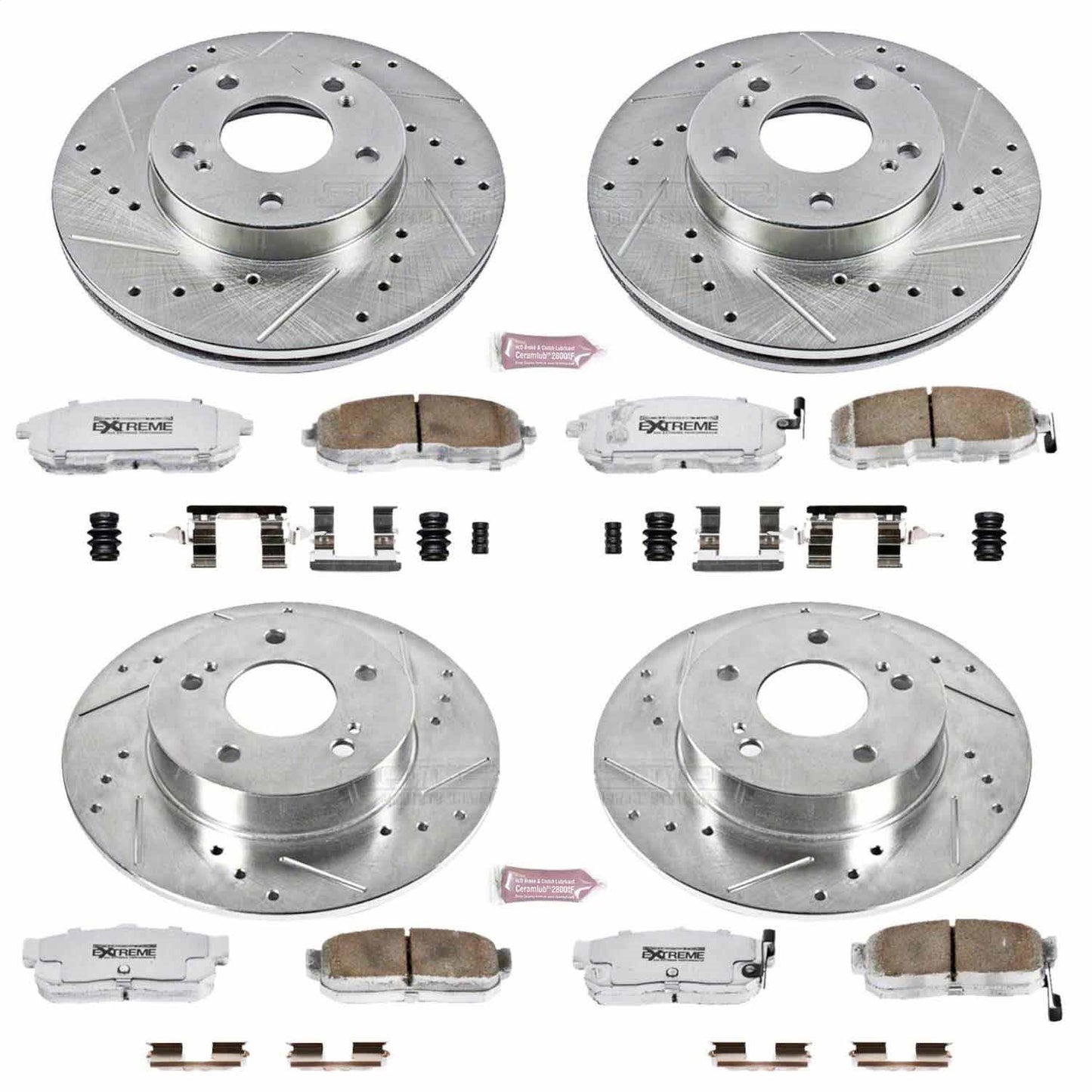 PowerStop Front & Rear Z26 Street Warrior Brake Kit | Infiniti I30 (96-99) (K662-26)