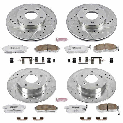 PowerStop Front & Rear Z26 Street Warrior Brake Kit | Infiniti I30 (96-99) (K662-26)