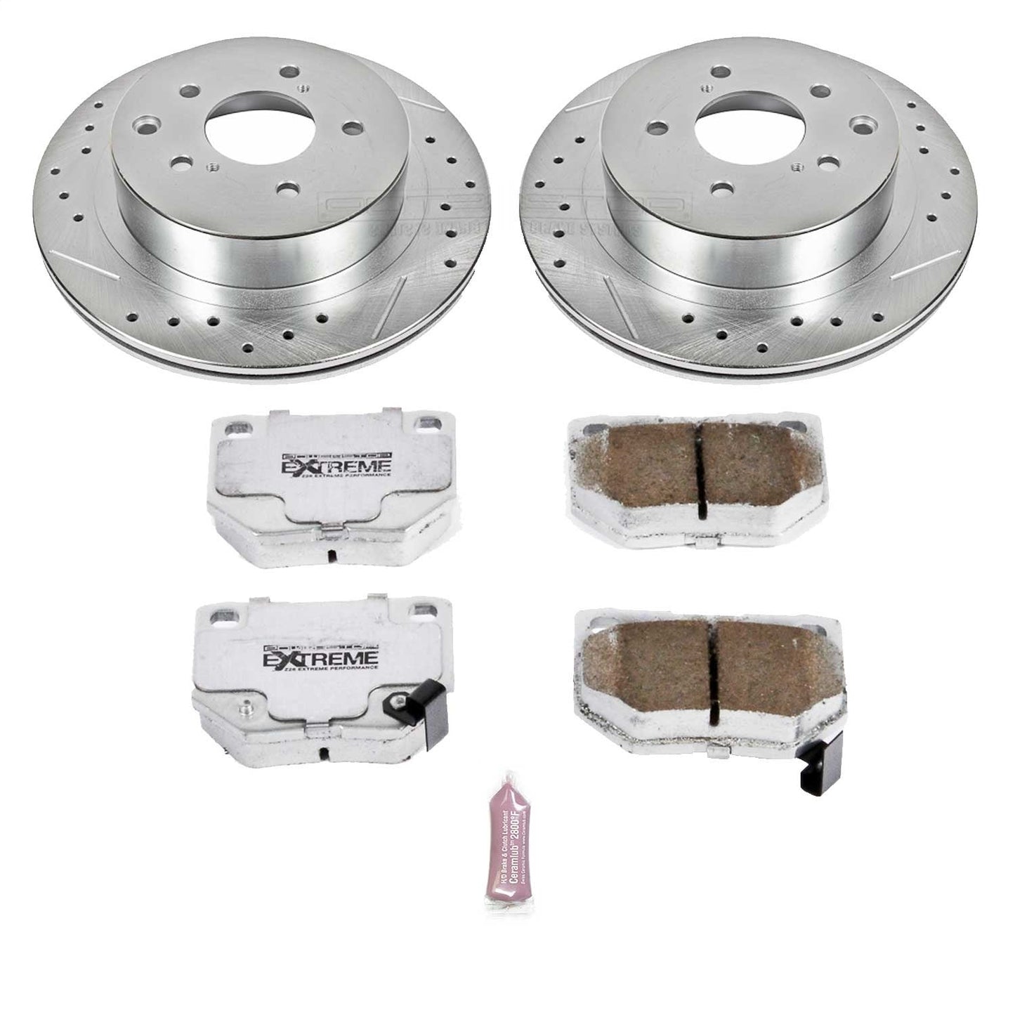 PowerStop Rear Z26 Street Warrior Brake Kit | Nissan 300ZX (89-96) (K666-26)
