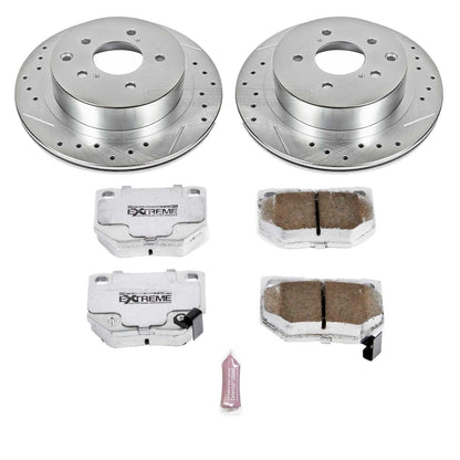PowerStop Rear Z26 Street Warrior Brake Kit | Nissan 300ZX (89-96) (K666-26)
