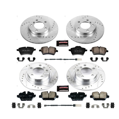 PowerStop Front & Rear Z23 Evolution Sport Brake Kit | Mini Cooper Countryman (11-16) (K6663)