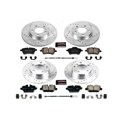 PowerStop Front & Rear Z23 Evolution Sport Brake Kit | Mini Cooper Countryman (11-16) (K6666)