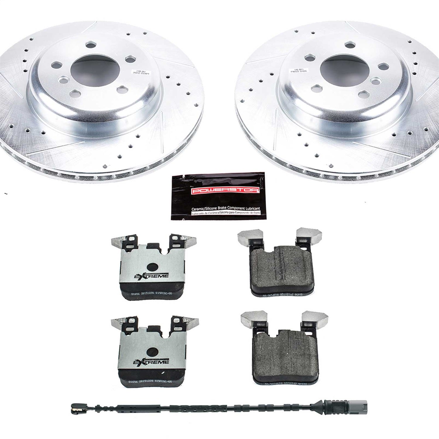 PowerStop Rear Z26 Street Warrior Brake Kit | BMW 320i xDrive (16-18) (K6672-26)