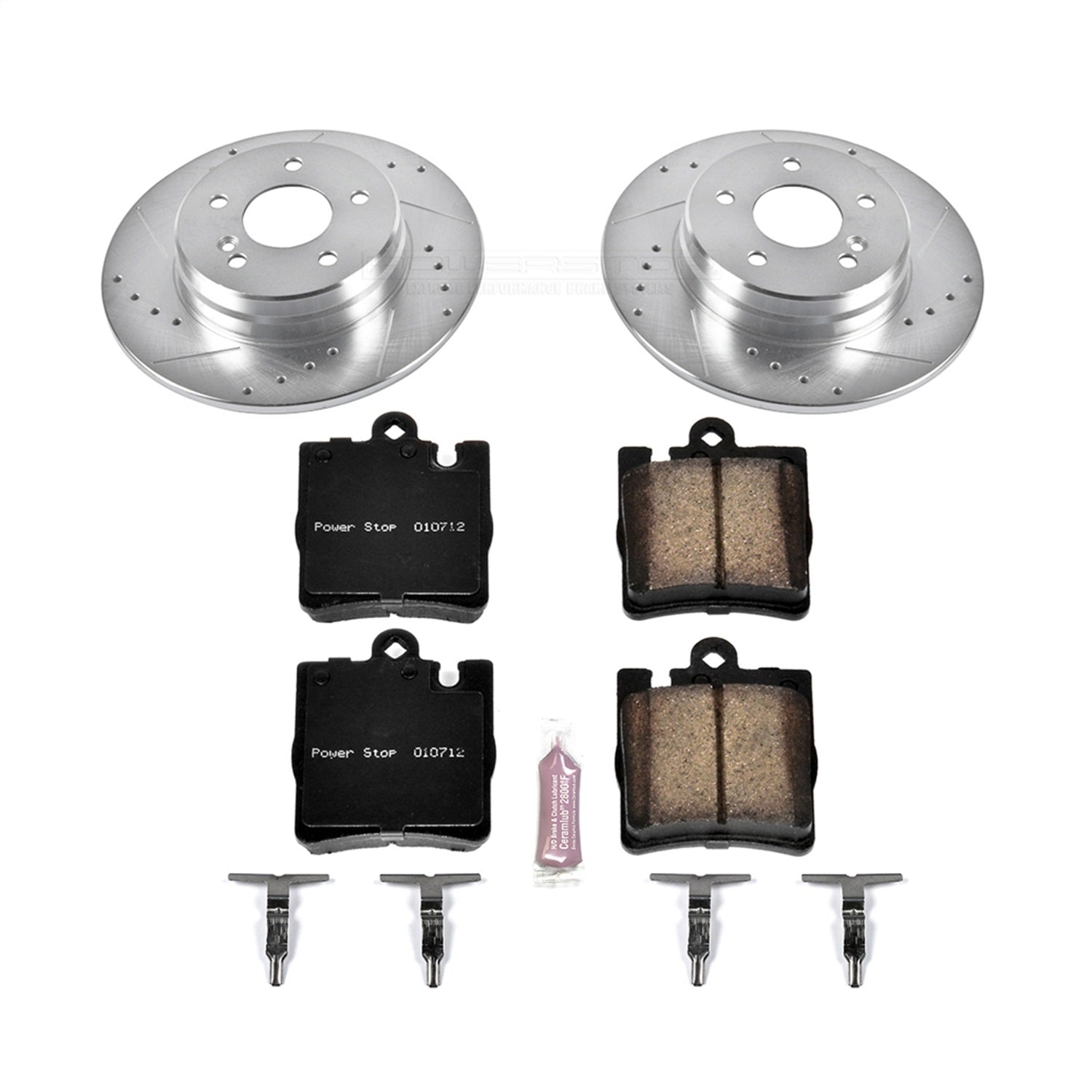 PowerStop Rear Z23 Evolution Sport Brake Kit | Mercedes-Benz C240 (03-05) (K6698)