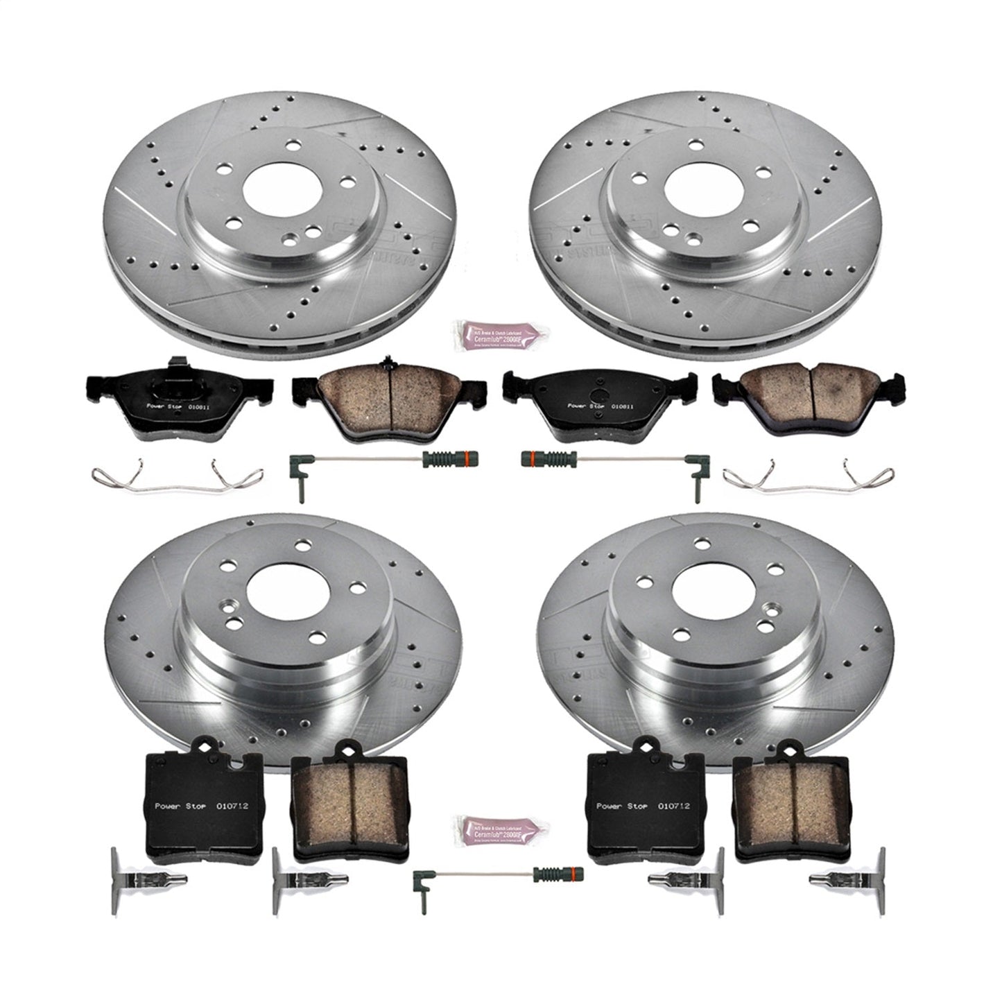 PowerStop Front & Rear Z23 Evolution Sport Brake Kit | Mercedes-Benz CLK430 (00-03) (K6700)