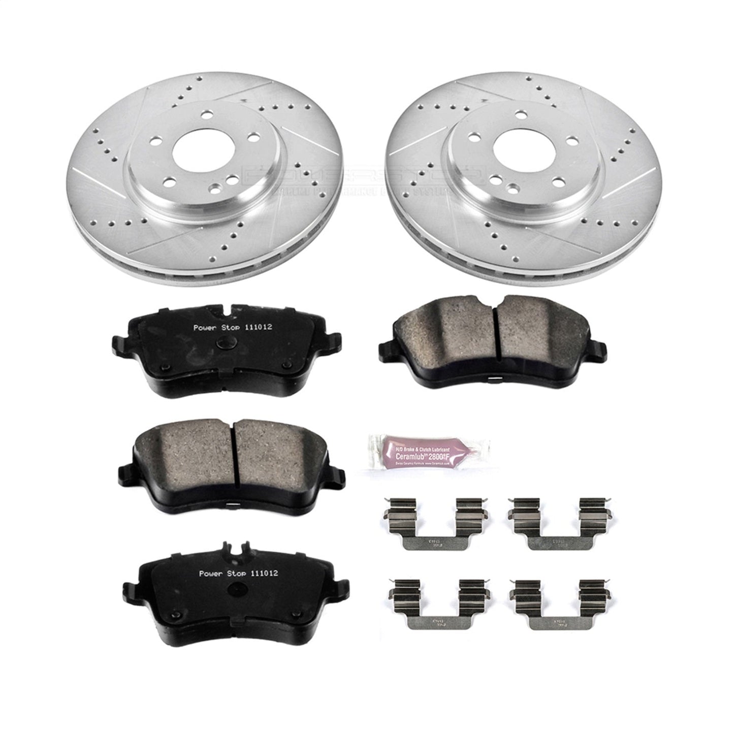 PowerStop Z23 Evolution Sport Front Brake Kit | Mercedes-Benz SLK280 (06-08) (K6702)