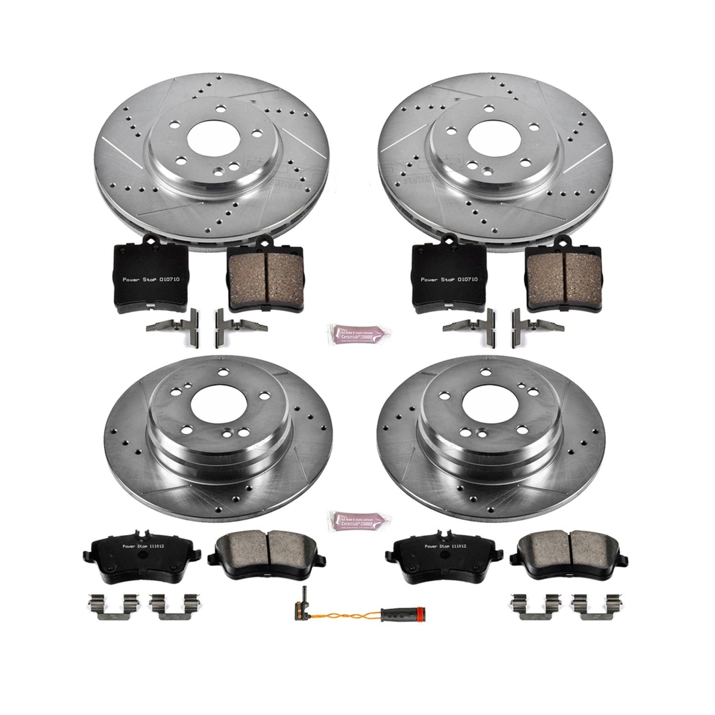 PowerStop Front & Rear Z23 Evolution Sport Brake Kit | Mercedes-Benz SLK280 (06-08) (K6703)