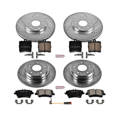 PowerStop Front & Rear Z23 Evolution Sport Brake Kit | Mercedes-Benz SLK280 (06-08) (K6703)