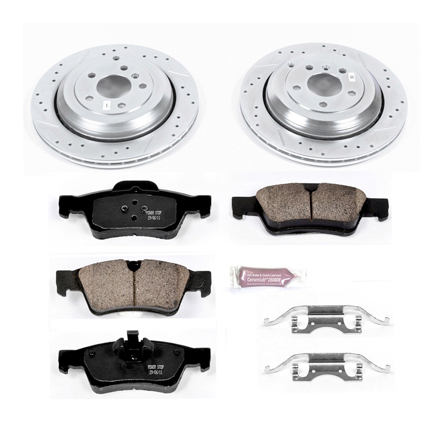 PowerStop Rear Z23 Evolution Sport Brake Kit | Mercedes-Benz G55 AMG (05-06) (K6708)