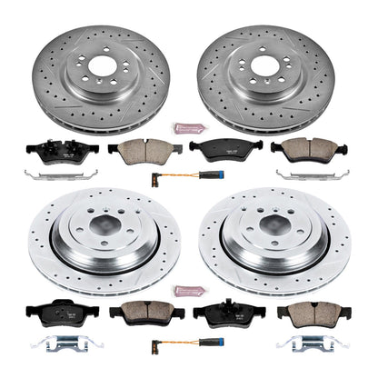 PowerStop Front & Rear Z23 Evolution Sport Brake Kit | Mercedes-Benz ML450 (10-11) (K6711)