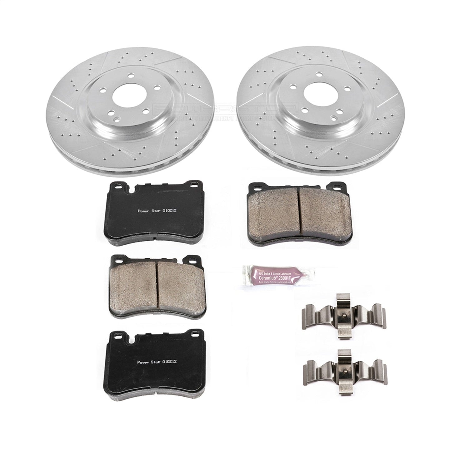 PowerStop Front Z23 Evolution Sport Brake Kit | Mercedes-Benz SLK280 (06-08) (K6713)