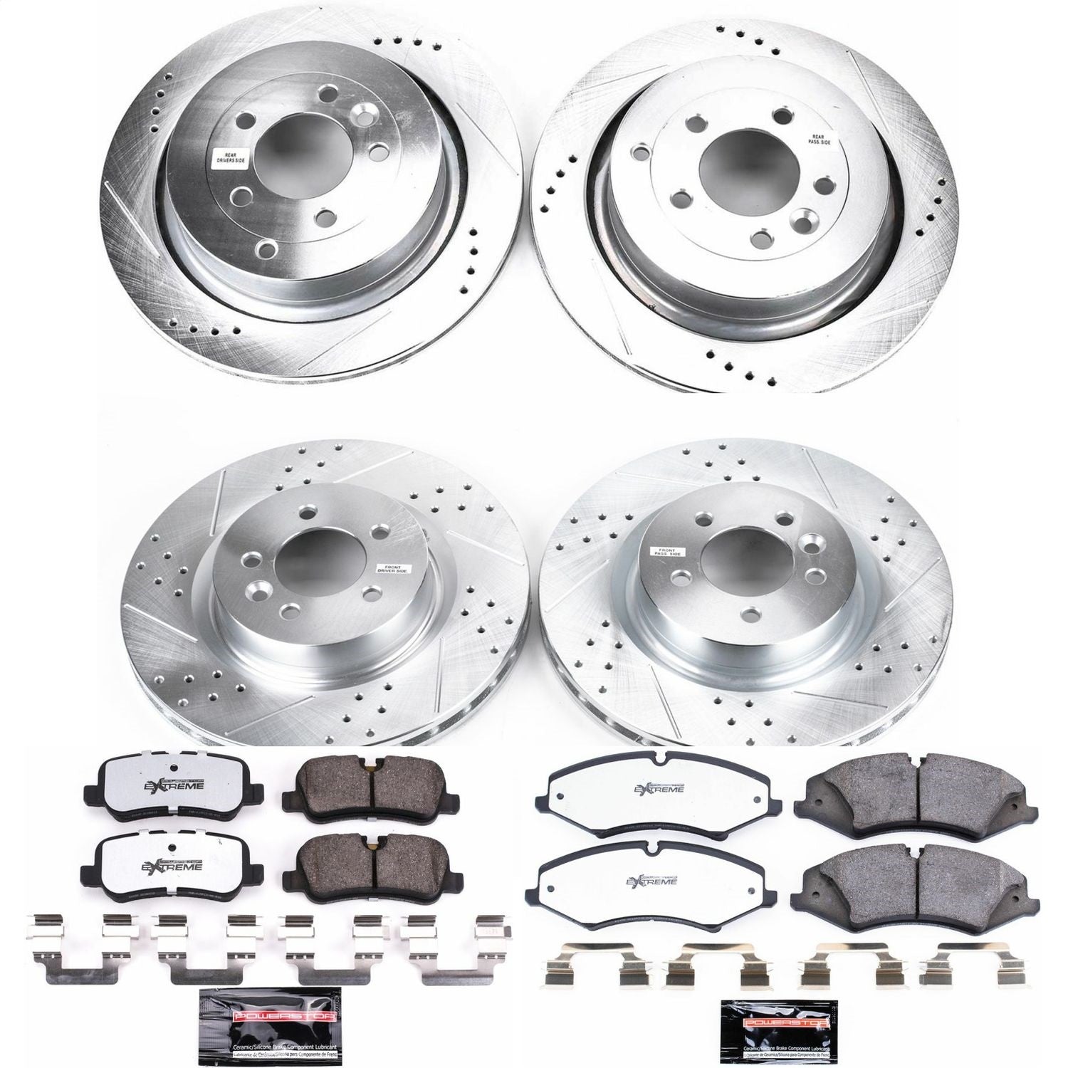 PowerStop Front & Rear Z36 Truck & Tow Brake Kit | Land Rover LR4 (2010) (K6720-36)