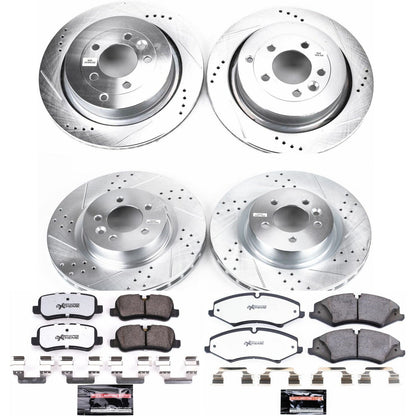 PowerStop Front & Rear Z36 Truck & Tow Brake Kit | Land Rover LR4 (2010) (K6720-36)