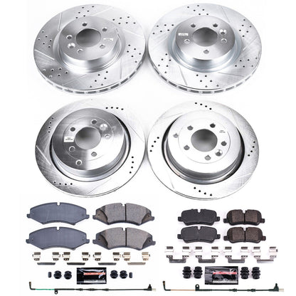 PowerStop Front & Rear Z23 Evolution Sport Brake Kit | Land Rover LR4 2010 (K6720)