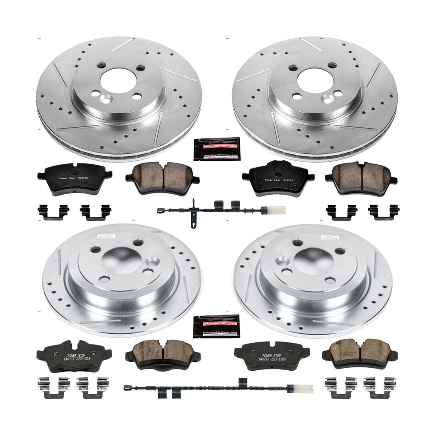 PowerStop Front & Rear Z23 Evolution Sport Brake Kit | Mini Cooper (11-16) (K6742)