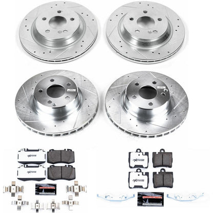 PowerStop Front & Rear Z26 Street Warrior Brake Kit | Mercedes-Benz S430 2003 (K6746-26)