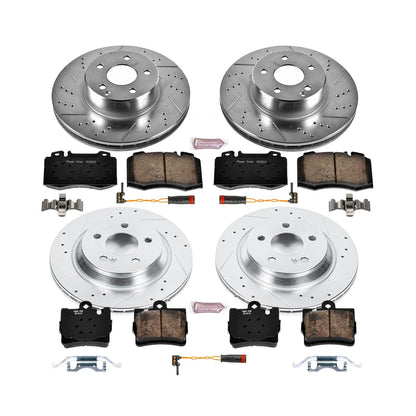 PowerStop Front & Rear Z23 Evolution Sport Brake Kit | Mercedes-Benz S430 (2003) (K6746)
