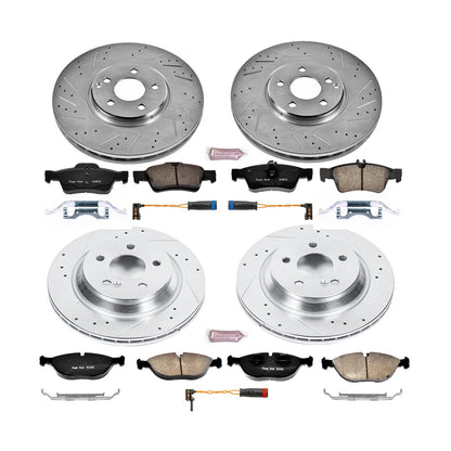 PowerStop Front & Rear Z23 Evolution Sport Brake Kit | Mercedes-Benz S430 (03-06) (K6747)