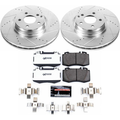 PowerStop Front Z26 Street Warrior Brake Kit | Mercedes-Benz E550 (07-09) (K6752-26)