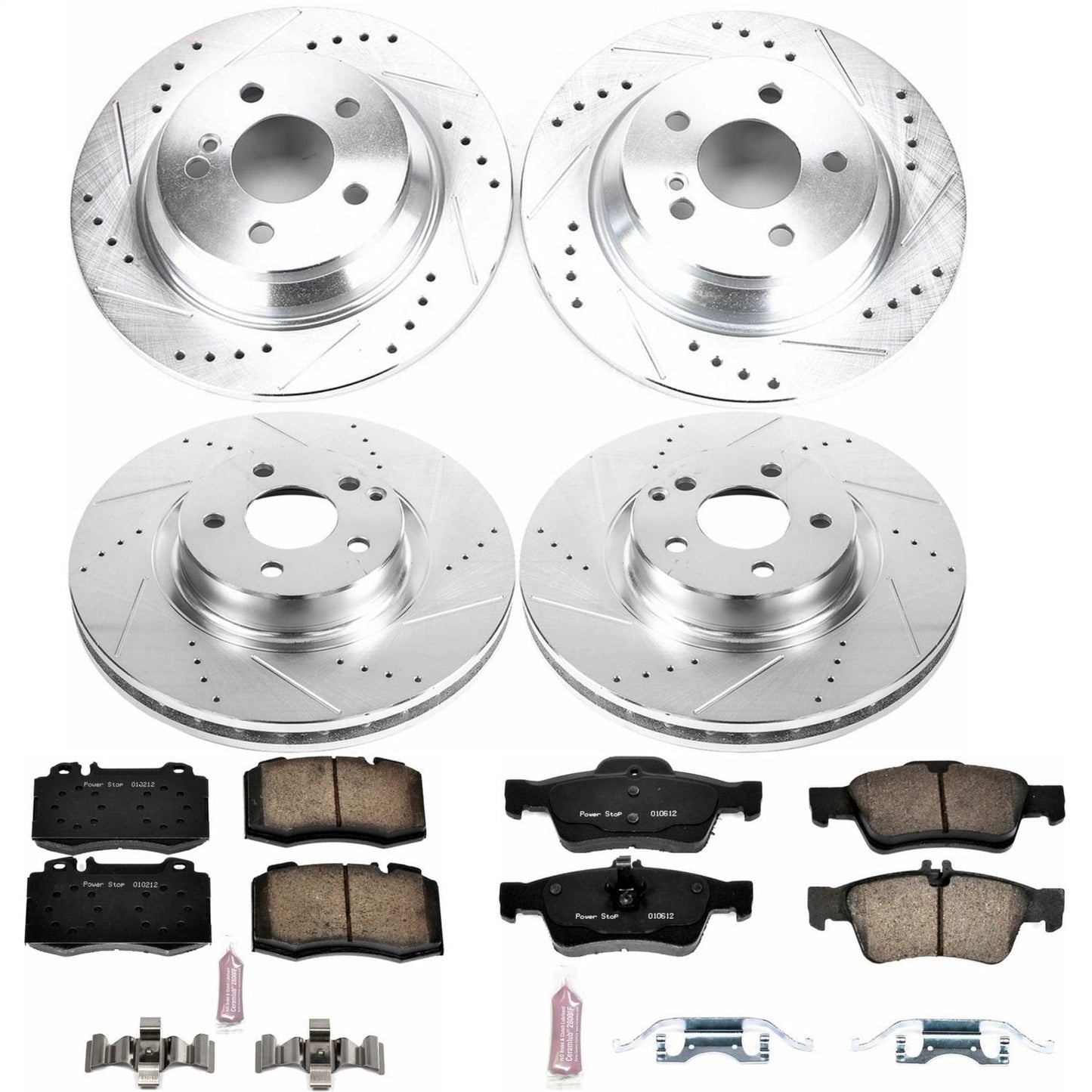 PowerStop Front & Rear Z23 Evolution Sport Brake Kit | Mercedes-Benz SL550 (07-12) (K6754)