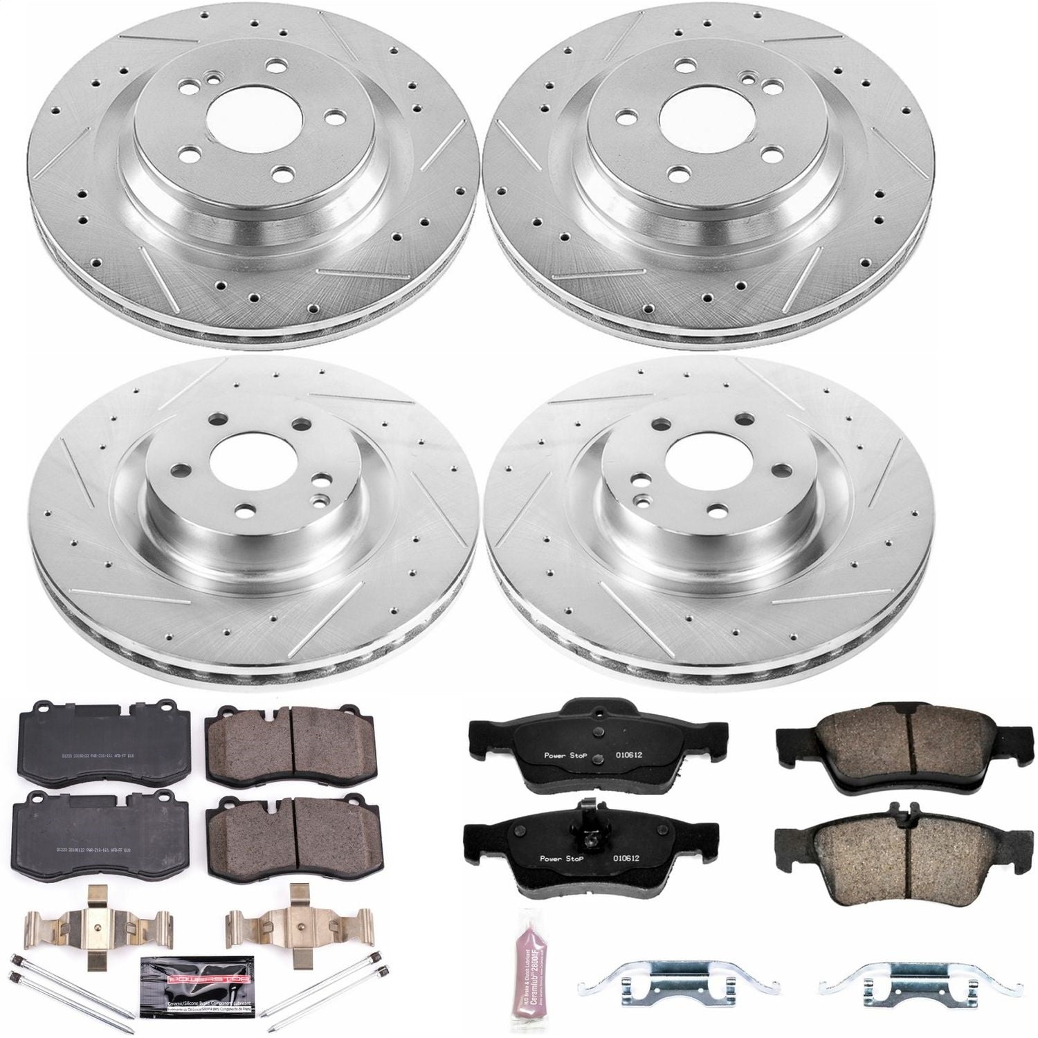 PowerStop Front & Rear Z23 Evolution Sport Brake Kit | Mercedes-Benz CL550 (09-14) (K6756)