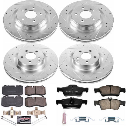 PowerStop Front & Rear Z23 Evolution Sport Brake Kit | Mercedes-Benz CL550 (09-14) (K6756)