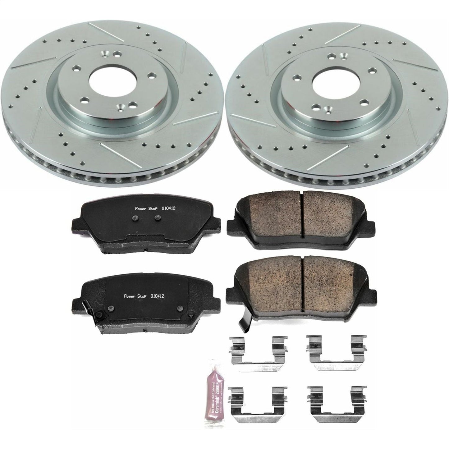 PowerStop Front Z23 Evolution Sport Brake Kit | Hyundai Azera (12-17) (K6764)