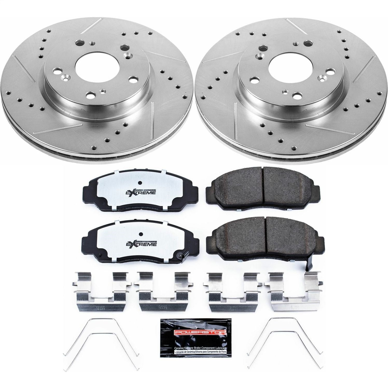 PowerStop Z26 Street Warrior Front Brake Kit | Honda Civic (12-15) (K6766-26)