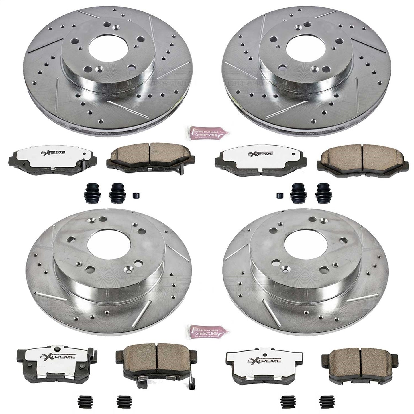 PowerStop Front & Rear Z26 Street Warrior Brake Kit | Acura ILX (14-15) (K6781-26)