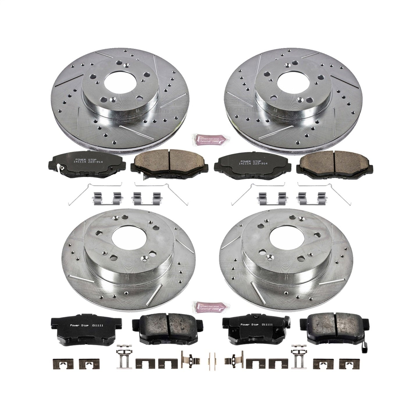 PowerStop Front & Rear Z23 Evolution Sport Brake Kit | Acura ILX (14-15) (K6781)