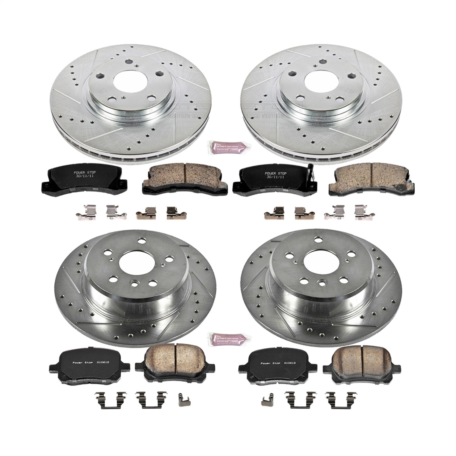PowerStop Front & Rear Z23 Evolution Sport Brake Kit | Lexus RX300 (99-01) (K6782)