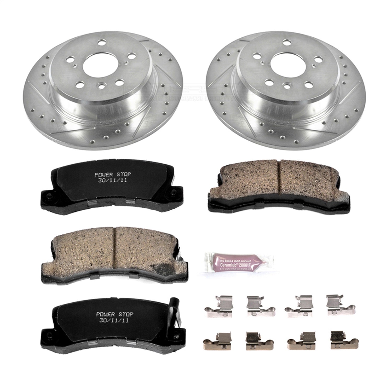 PowerStop Rear Z23 Evolution Sport Brake Kit | Lexus RX300 (99-03) (K6784)