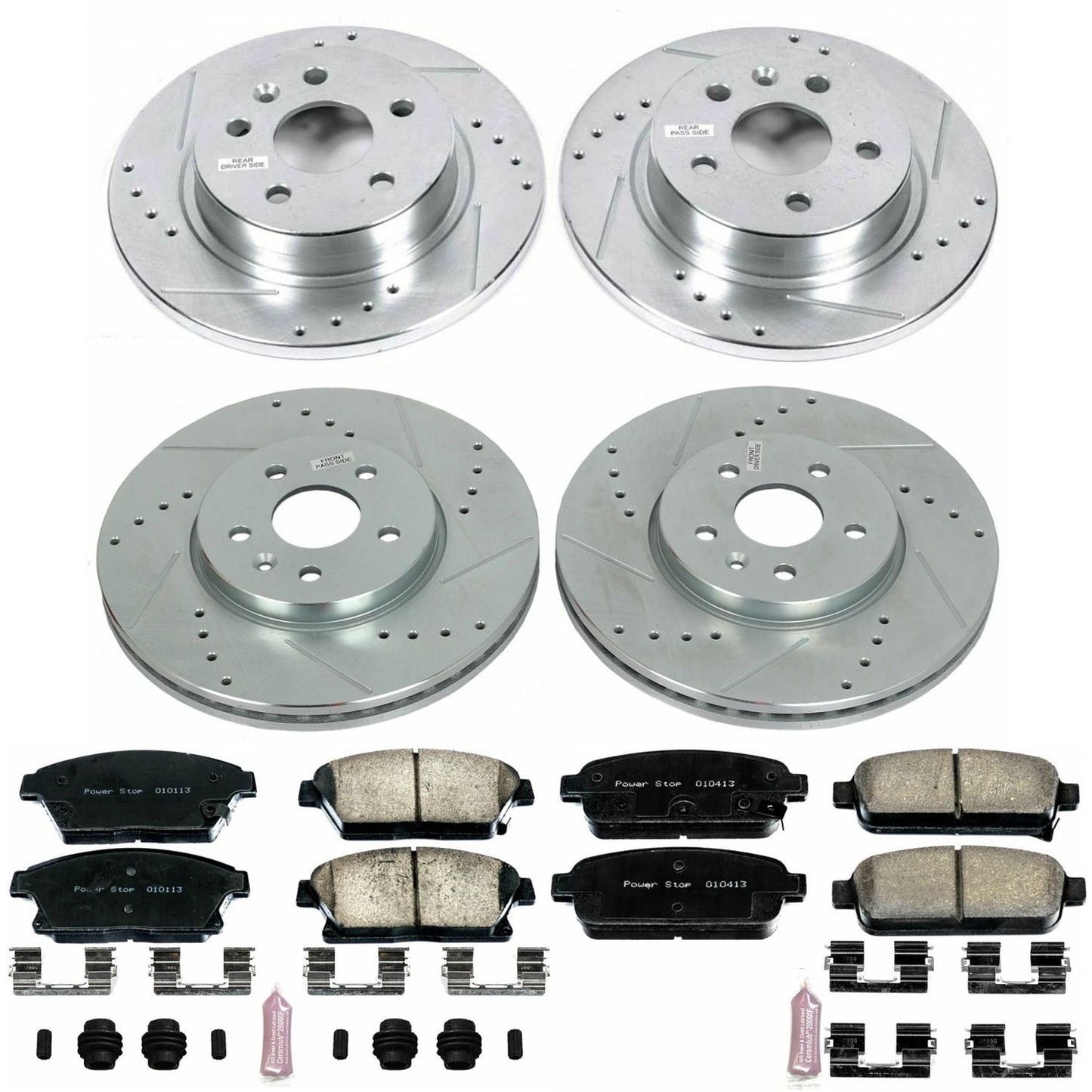 PowerStop Front & Rear Z23 Evolution Sport Brake Kit | Buick Encore (13-18) (K6792)