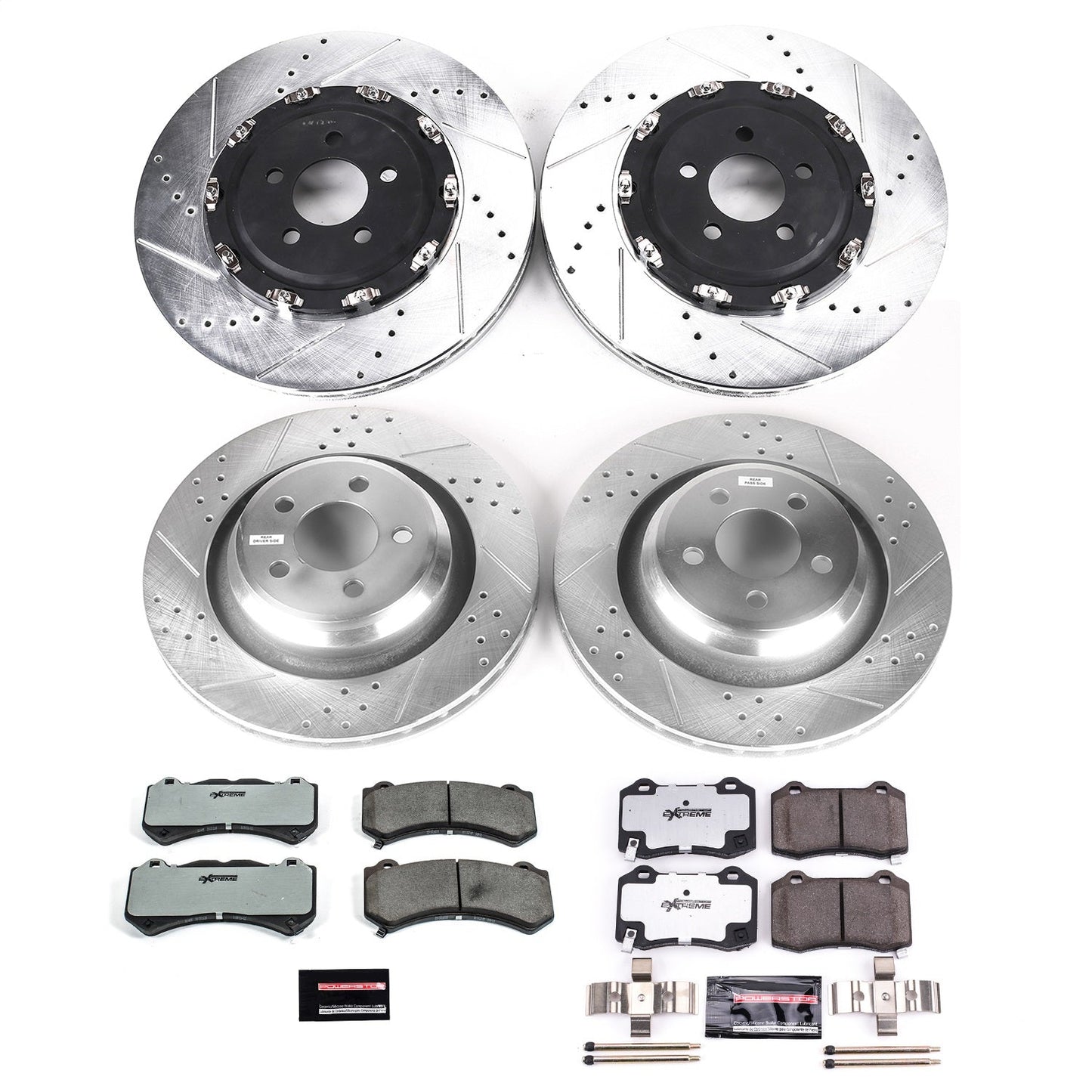 PowerStop Front & Rear Z26 Street Warrior Brake Kit | Dodge Challenger (15-19) (K6794-26)