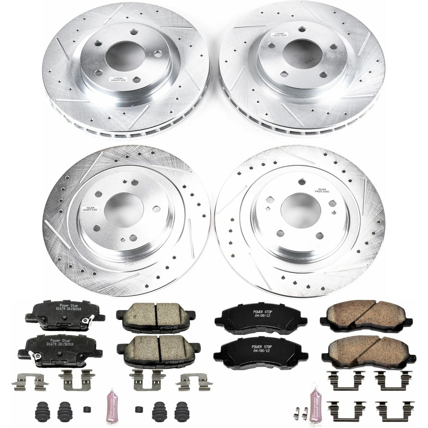 PowerStop Front & Rear Z23 Evolution Sport Brake Kit | Mitsubishi Outlander (14-18) (K6796)