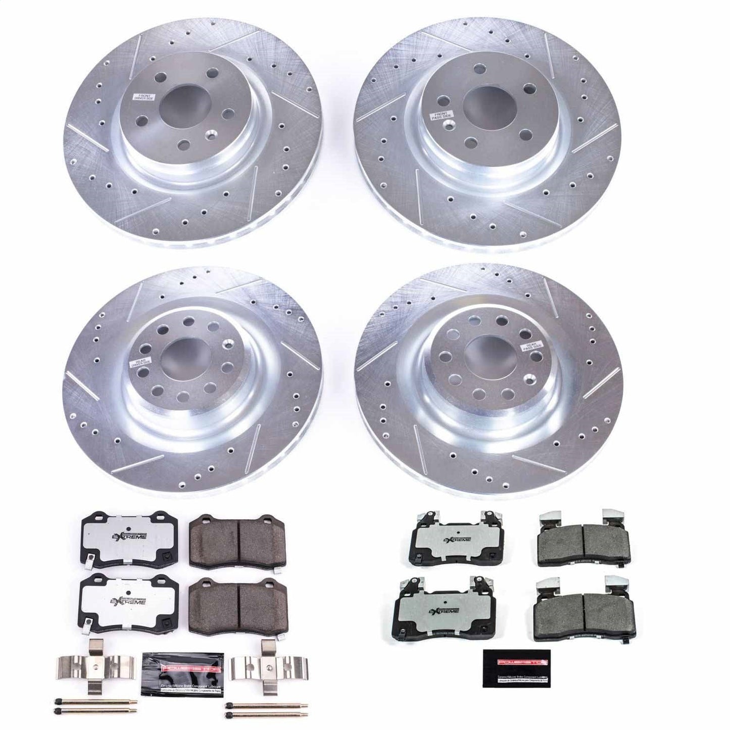 PowerStop Front & Rear Z26 Street Warrior Brake Kit | Tesla Model S (12-16) (K6797-26)