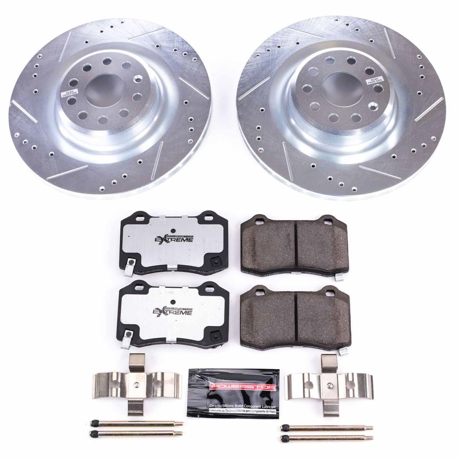 PowerStop Rear Z26 Street Warrior Brake Kit | Tesla Model S (12-16) (K6799-26)