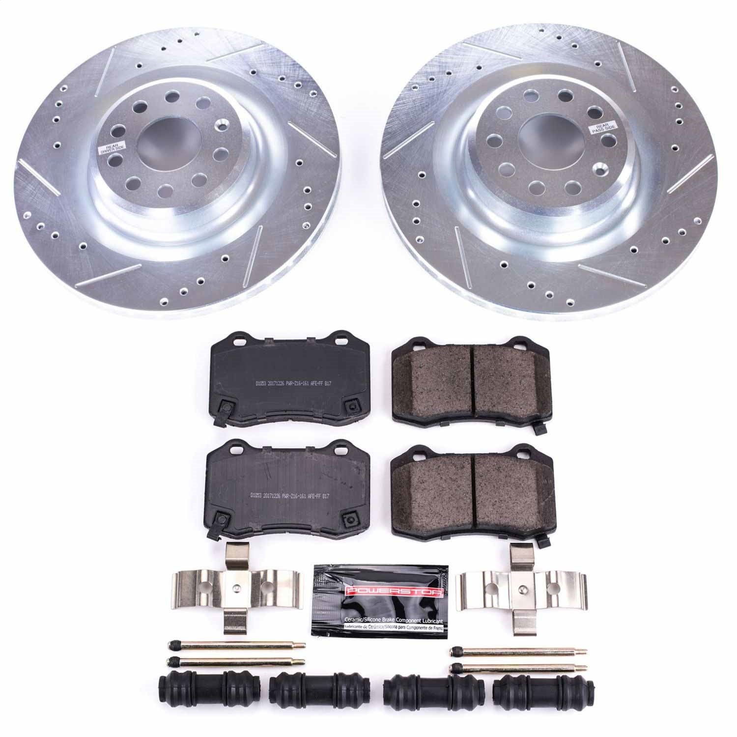 PowerStop Rear Z23 Evolution Sport Brake Kit | Tesla Model S (12-16) (K6799)