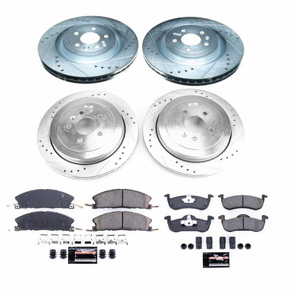 PowerStop Front & Rear Z23 Evolution Sport Brake Kit | Lincoln MKT (13-18) (K6804)