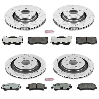 PowerStop Front & Rear Z26 Street Warrior Brake Kit | Ford Mustang (15-19) (K6805-26)