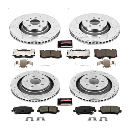 PowerStop Front & Rear Z23 Evolution Sport Brake Kit | Ford Mustang (15-19) (K6805)