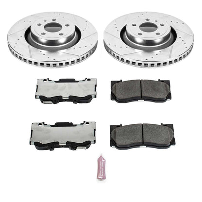PowerStop Front Z26 Street Warrior Brake Kit | Ford Mustang (15-19) (K6806-26)