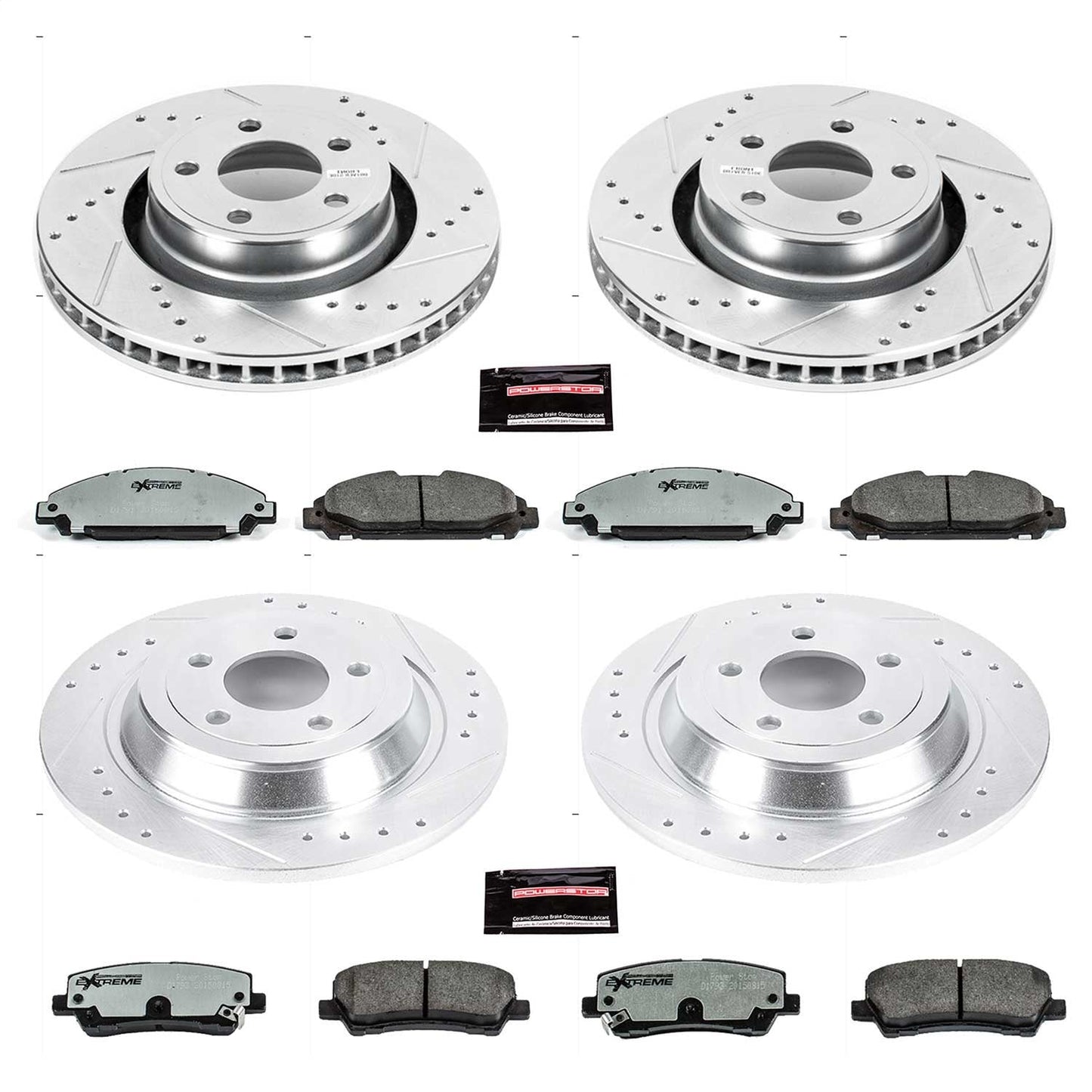 PowerStop Front & Rear Z26 Street Warrior Brake Kit | Ford Mustang (15-19) (K6808-26)